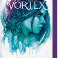Buchcover mit Mädchenopf titel: Vortex autor: anna Benning
